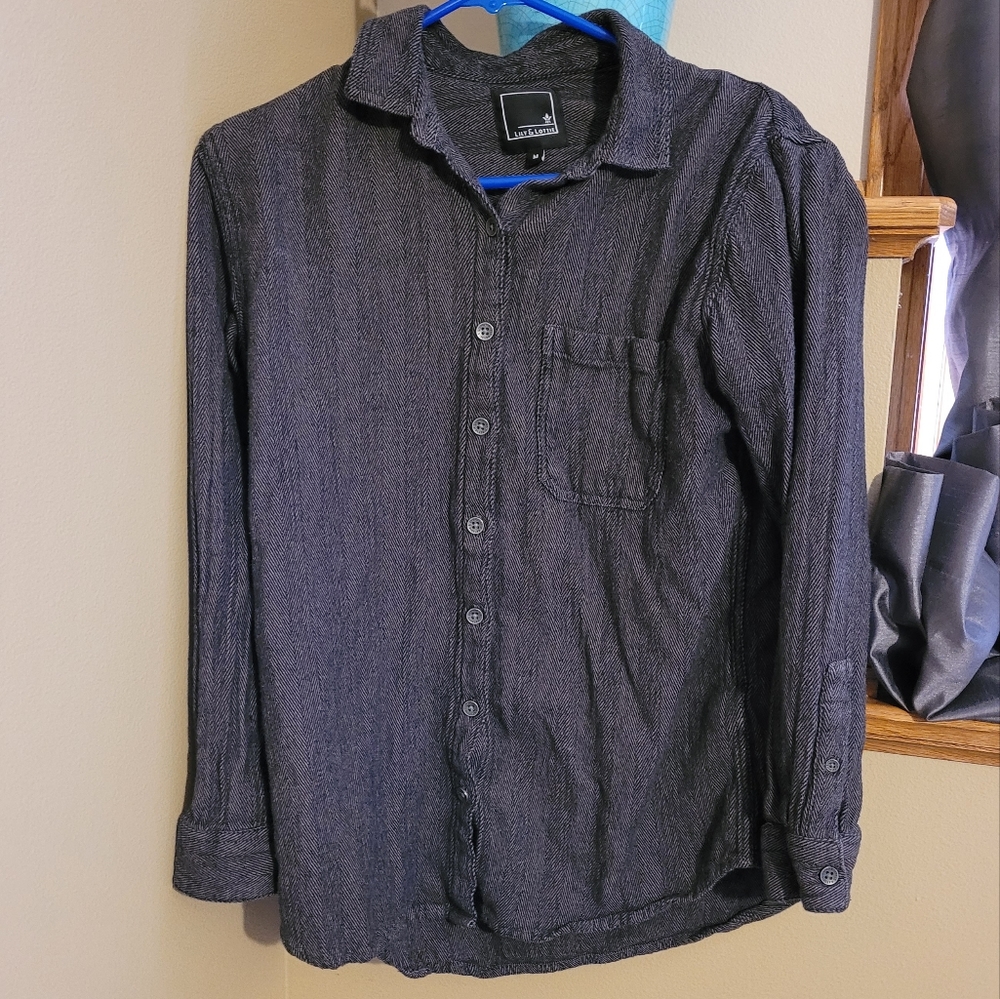Lily & Lottie button down herringbone design
